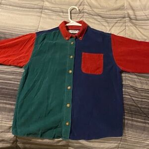 Girls multicolored vintage flannel